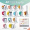 74 PCs Icing Piping Bags and Tips Set, Cake Decorating Kit with 48-Numbered Piping Tips, 20+1 Pastry Bags for Cookie Cupcake Cake Decoration, Cake Decorating Tips Set with Booklet and E-book